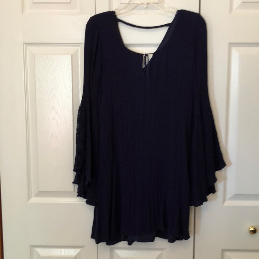 Navy Blue Bohemian Dress